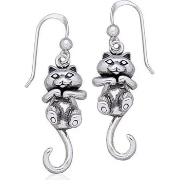 Náušnice KOŤATA, stříbrné náušnice