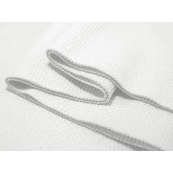 Galanterie Elastický bavlněný náplet žebrovaný - tunel 16x80 cm - 13 bílá