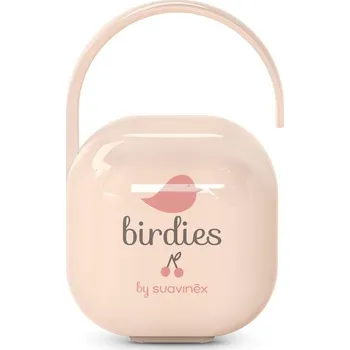 SUAVINEX Krabička na dudlík BIRDIES - růžová