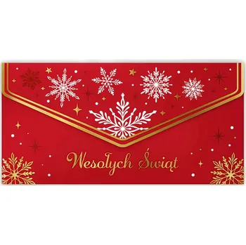 Obraz ELEGANTNÍ OBÁLKA PŘÁNÍ K VÁNOCŮM NA PENÍZE NEBO POUKAZ