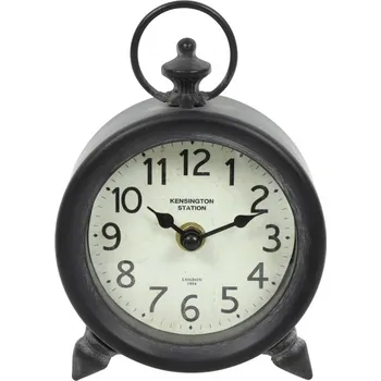 Kovové hodiny Stanwik černobílé 17,5 cm