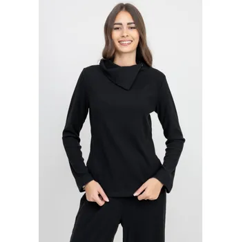 Dámské tričko Broadway svetr s příměsí viskózy černý Velikost: S