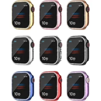 Chytré hodinky Ochranné kamínkové pouzdro se sklíčkem pro Apple Watch 40mm Barevná varianta: Růžovo-zlatý