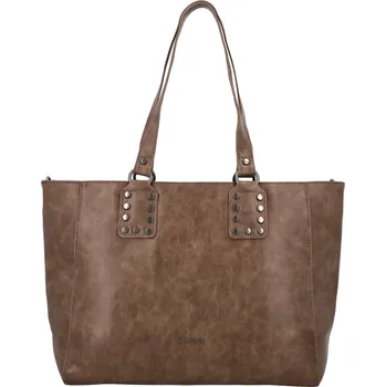 Kabelka Módní dámská koženková kabelka na rameno Kleantis, khaki