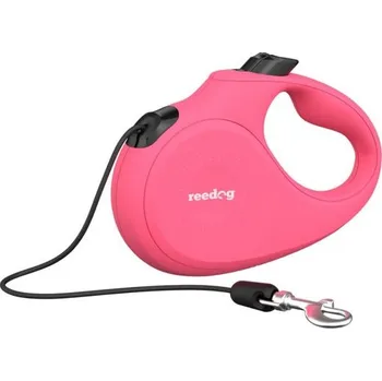 Vodítko pro psa Reedog Senza Basic samonavíjecí vodítko M 20kg / 5m lanko / růžové