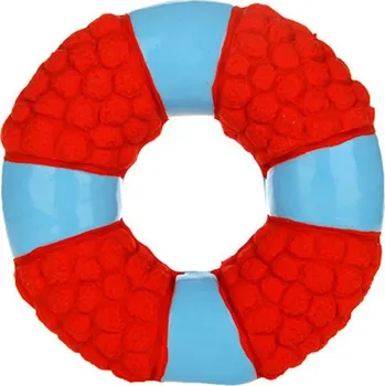 Hračka pro psa Reedog ring red, latexová pískací hračka, 11 cm
