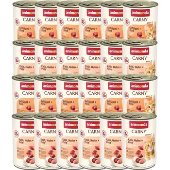 Krmivo pro kočku 24x400g animonda Carny Kitten - mix (2 druhy)