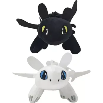 plyšák Bezzubka a Běska Bílá plyš 2 ks Jak vycvičit draka