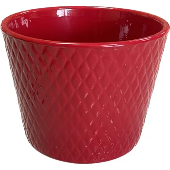 Květináč Harlekin 14 cm červený