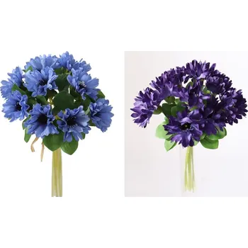 umělá květina Chrpa svazek 20cm Barva: Tmavě modrá