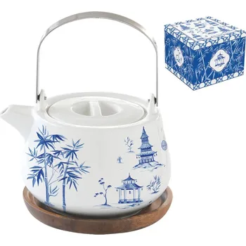 Easy Life, Itálie Konvička se dřevěnou podložkou 750 ml - Easy Life - Pagoda