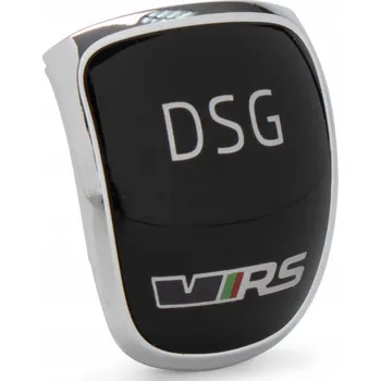 Hlavice řadicí páky Nápis řadící páky OCTAVIA III. DSG RS, ORIGINAL 5E0713146E, pro OCTAVIA, III. 5E. Typové číslo: 5E0713146E,5E0713146E,5E0713146E, B96