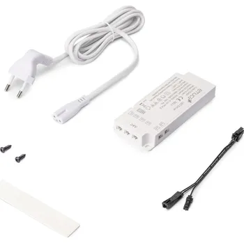 LED osvětlení EMUCA Napájecí zdroj Smart LED 24&nbsp;V DC, ultra tenký, 6× výstup MINILED, SMART port Výkon trafa (W): 30