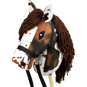 Hobby horsing Kůň na tyči SKIPPI Hobby Horse GAD03022 A3 Bílý s hnědou