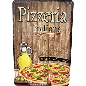 Plechová cedule DODINO Plechová cedule Pizzeria Italiana 20 x 30 cm