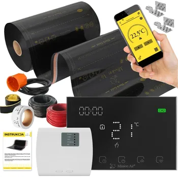 Topná rohož SADA Fólie Vyhřívací Podložka INFRAČERVENÁ 1m2 160W/m2