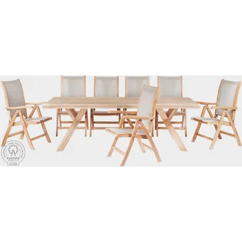 Zahradní sestava Sestava z teaku SPIDER + DIVA SET FK76272