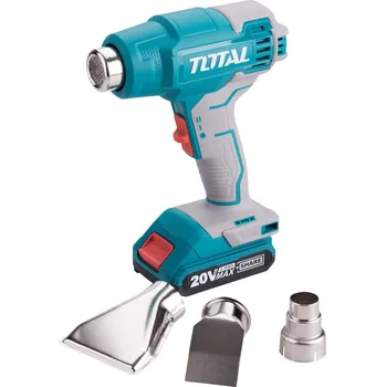 TOTAL Pistole horkovzdušná AKU, 20V Li-ion, 2000mAh, industrial, bez baterie a nabíječky TBLI2002