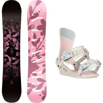 Snowboard Gravity Empire 25/26 dámský snowboard + Gravity Fenix candy dámské vázání 155 cm + S (EU 37) + DÁREK + Doprava ZDARMA