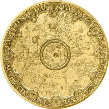 Zlatá mince Stropy Palais Garnier 50 € 1/4 oz – kvalita P...