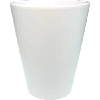 Obal keramický 14 cm bílý glaz