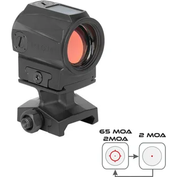 Kolimátor Holosun SCRS-RD-MRS - Otevřený micro kolimátor Holosun SCRS-RD-MRS červený obrazec, přepínatelná osnova
