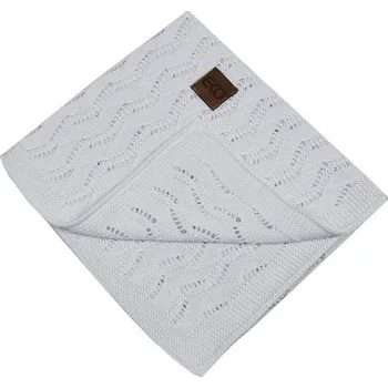 Dětská deka Eko PLE-77 Deka z bambusového úpletu se vzorem - WHITE