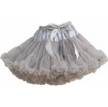 Dívčí sukně Sukně TUTU PETTI Extra objem pro 5-11 let - šedá