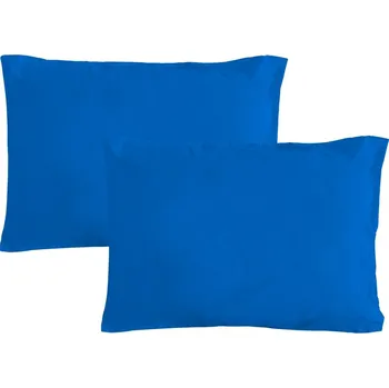 Povlečení Gipetex Natural Dream Povlak na polštář italské výroby 100% bavlna - 2 ks stř.modrá - 2 ks 50x70 cm