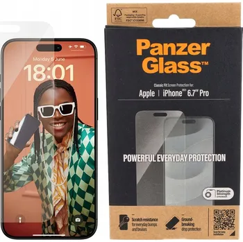 Pouzdro na mobilní telefon Tvrzené sklo PanzerGlass pro Apple iPhone 15 Pro Max 1 ks
