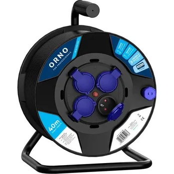 elektrický kabel Prodlužovací kabel bubnový 4x 2P+E, PVC, H07RN-F 3x2,5 mm2, 40 m