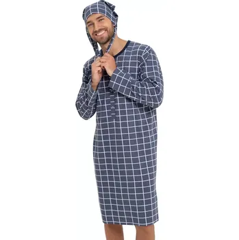 Pánská noční košile Taro Filip 3073/31 modrá/bílá