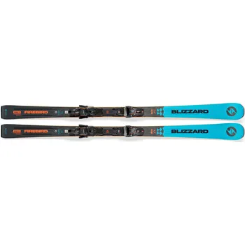 Sjezdové lyže Závodní lyže s vázáním BLIZZARD-Firebird 76 RS TI + XCELL 12 DEMO, blue/black Modrá 170 cm