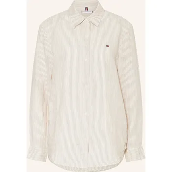 Dámská móda Tommy Hilfiger Dámská Lněná Košilová Halenka, béžová / režná, 46