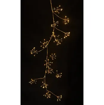 Vánoční dekorace Vánoční LED květinová girlanda - 2 m (288 LED) Vánoční osvětlení: Modrá