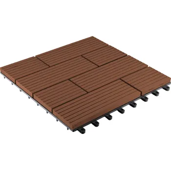 Venkovní dlažba G21 WPC dlaždice SAMOA 30 x 30 cm, Třešeň