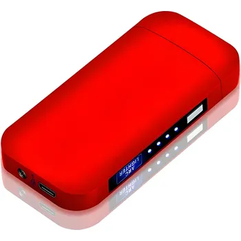 Zapalovač Elektrický zapalovač s USB nabíjením TO 25707 Červená