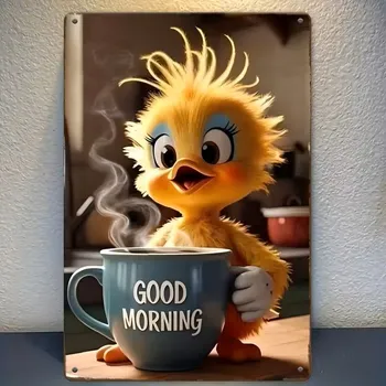 Plechová cedule BAF 2D plechová cedule Dobré ráno!! 30 x 20 cm