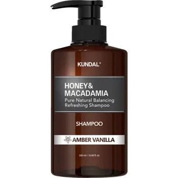 Šampon KUNDAL Hydratační šampon Honey & Macadamia Amber Vanilla (Pure Natural Balancing Refreshing Shampoo) 500 ml + 2 měsíce na vrácení zboží