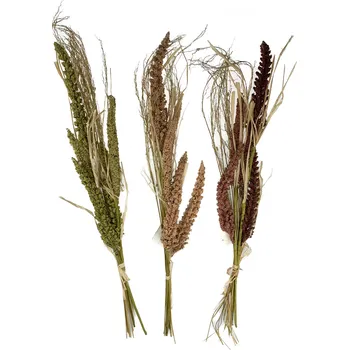 umělá květina Proso divoké podzimní větev 53 cm Barva: Bordo