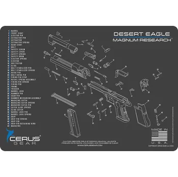 Čištění zbraně Cerus Gear MAT-DESERT-SCH-GRY - Podložka pro čištění zbraní MAGNUM RESEARCH DESERT EAGLE SCHEAMTIC CHAR GRAY NEW