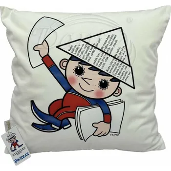 Dekorativní polštářek Dante Večerníček dobrou noc bílý,40x40