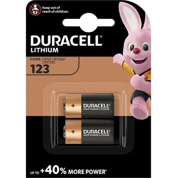 Článková baterie Duracell CR123A Duracell ULTRA 2 ks