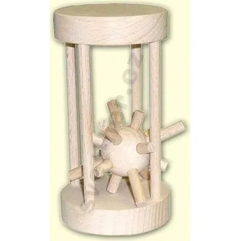 Hlavolam World in Puzzle Ježek v kleci S - dřevo