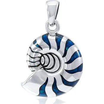Přívěsek AMMONITES, paua mušle a stříbro 925