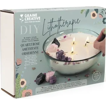 kreativní sada Graine Creative Kreativní sada na výrobu svíčky s minerály Lithoterapie