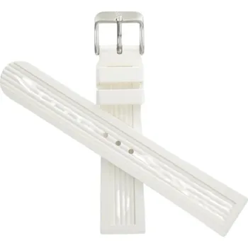 Příslušenství k chytrým hodinkám POČÍTÁRNA Silikonový sportovní řemínek pro Apple Watch 2, 38 mm - Bílý