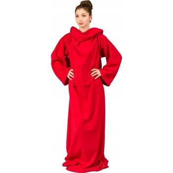 Dětská deka DEKA S RUKÁVY ČERVENÁ dárek pro přítelkyni manželku maminku ženu 18-99 narozeniny