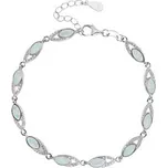 NB-1089-OP17 Stříbrný náramek s opálem