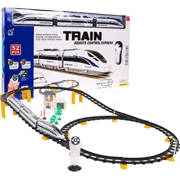 Vláček a vláčkodráha Ramiz Vláčkodráha s kolejemi Velký set 52 dílů